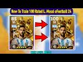 How To Train 100 Rated L. Messi In eFootball 2024 Mobile | New Golden Messi Max Level Playstyle