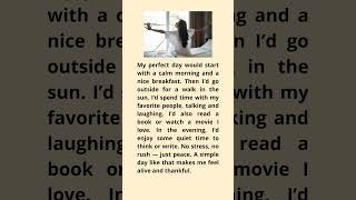 Shadowing Practice – My Perfect Day #english #englishshadowing #shorts