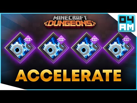 What If? QUADRUPLE ACCELERATE - Impossible Enchantment Combo Showcase in Minecraft Dungeons