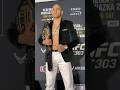 ALEX PEREIRA SHOWS OFF UFC TITLE AFTER INSANE HEADKICK KO OF JIRI PROCHAZKA