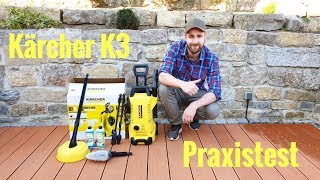 Praxistest Kärcher K3 Hochdruckreiniger /Terrassendielen reinigen / Steinplatten reinigen / DIY
