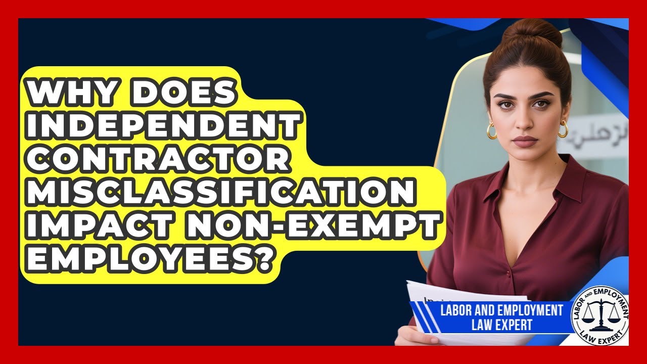 Why Does Independent Contractor Misclassification Impact Non-exempt Employees?