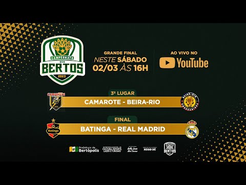 Final do 3º Campeonato dos Bertos (JOGOS AO VIVO) - Bertópolis/MG