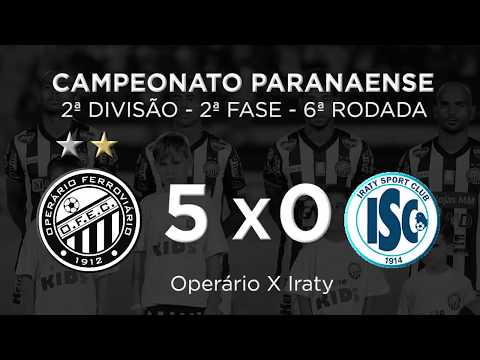 Gols - Operário 5x0 Iraty - Paranaense Segunda Divisão
