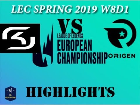 SK vs OG Highlights LEC Spring Split 2019 W8D1 SK Gaming vs Origen