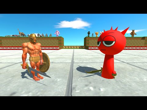 Sprunki Team vs Ancient Humans + Mutant Primates + Modern Mammals - Animal Revolt Battle Simulator