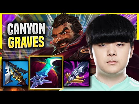 CANYON DOMINATING WITH GRAVES! - DK Canyon Plays Graves JUNGLE vs Gwen! | Season 2022