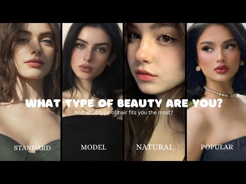 What type of BEAUTY are you according to features + Makeup and hair guide|| #aesthetic #beauty