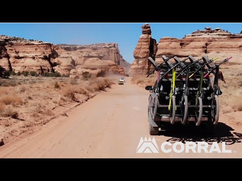 Corral Bike Rack from RubiconEP gets set free on dirt roads in Moab!