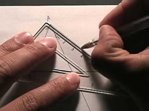 comment construire centre de gravité d'un triangle