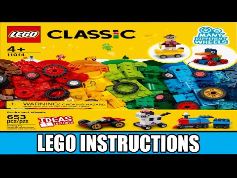 Конструктор LEGO Classic «Кубики и колёса» 11014 / 653 детали