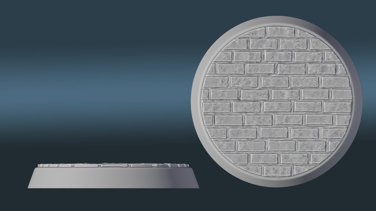 Round Base 3D Print Model