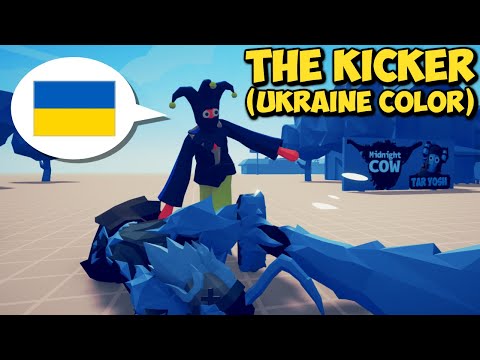 The Kicker (Ukraine Color) vs Every Faction - Totally Accurate Battle Simulator TABS
