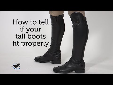 How to tell if your tall boots fit properly