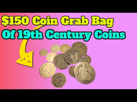 $150 Coin Grab Bag of 19th Century Coins - I Bought a Mystery Assortment of Old US Coins