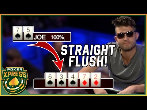 The joy of flopping a FULL HOUSE or a STRAIGHT FLUSH!