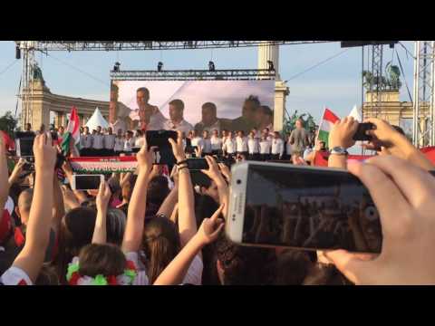 A magyar válogatott fogadása- EB 2016 (Bajnokaink)