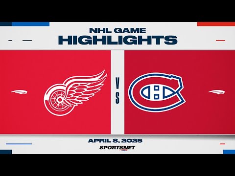 NHL Highlights | Red Wings vs. Canadiens - April 8, 2025