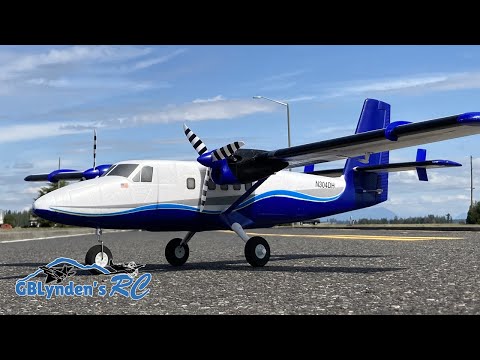 Rail Slide Landing With Wild Bill Flynn's E-flite Twin Otter On A Windy Day