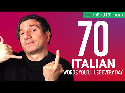70 Italian Words You'll Use Every Day - Basic Vocabulary #47