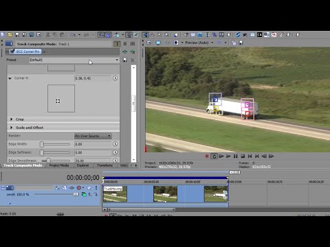 Boris Continuum Complete Corner Pinning in Sony Vegas Pro