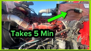 How To Change High Pressure Fuel Rail Sensor On A Cummins ISX