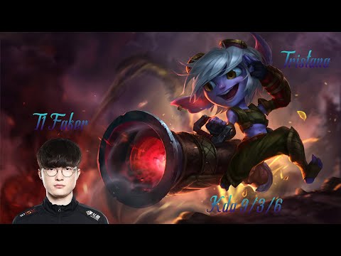 Highlights  T1 Faker play Tristana vs Jhin AD KDA 9/3/6
