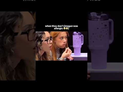 giving megan stuff she’s allergic to is insane 😭😭 #katseye