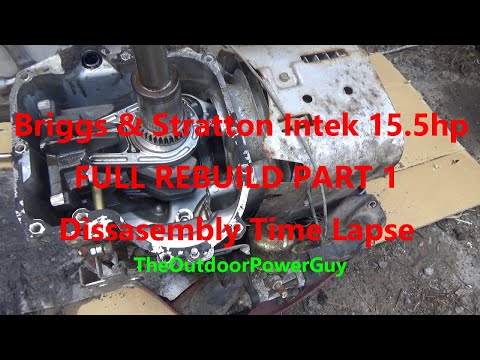 Briggs & Stratton 15.5hp Intek Engine : FULL REBUILD PART 1 - Disassembly