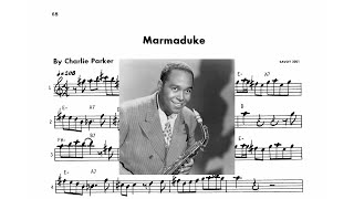 Marmaduke - Charlie Parker Eb Transcription
