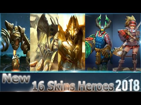 Rov : New 16 Skins Heroes 2018
