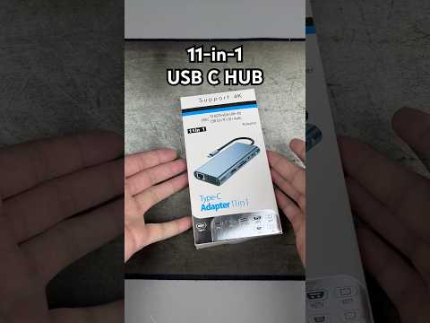 11-in-1 USB C HUB Unboxing #shorts #unboxing #typec #usbhub #usb3 #usbc #hdmi #vga #lan #sd #4k #usb