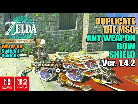 NEW METHOD! Duplicate ANY Weapons/Bows/Shields in Under 2 Minutes! For Version 1.4.2 | Zelda TotK