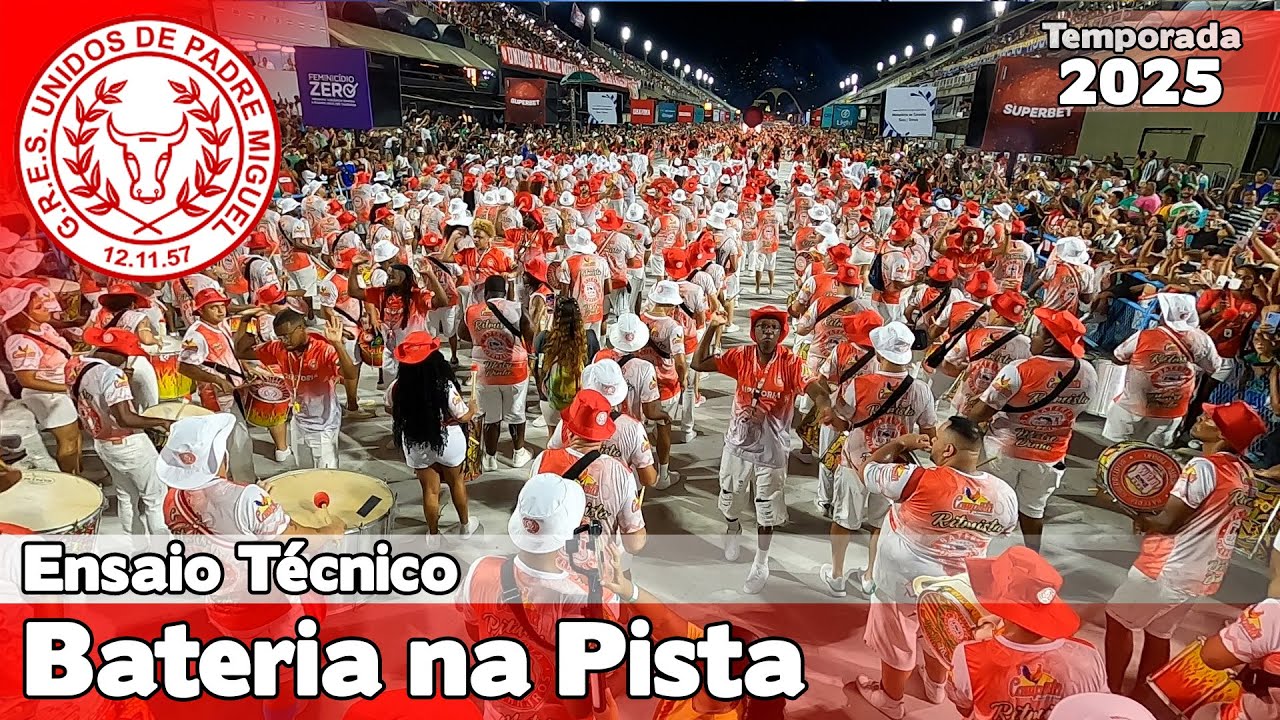 Unidos de Padre Miguel 2025 | Pista - Ensaio Técnico | Samba ao vivo - #ET25