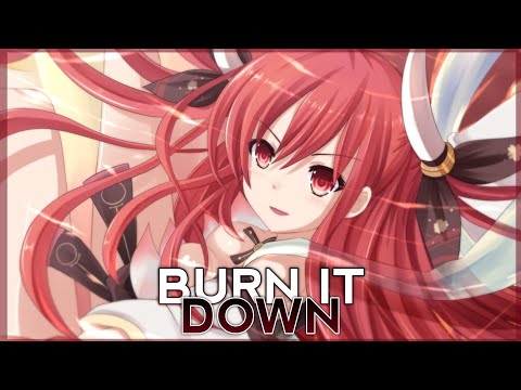 Nightcore - Yohan Gerber & Bersage - Burn It Down (Ft. Nito-Onna) [Lyrics]