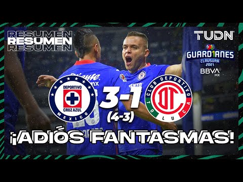Highlights and goals | Cruz Azul 3(4)-(3)1 Toluca | Guard1anes Tournament 2021 BBVA MX Quarterfin...