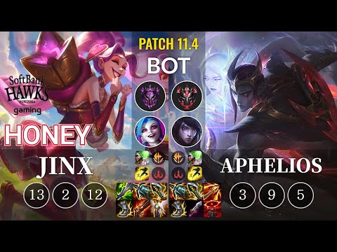 SHG Honey Jinx vs Aphelios Bot - KR Patch 11.4