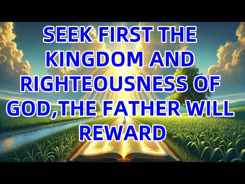 SEEK FIRST THE KINGDOM AND RIGHTEOUSNESS OF GOD,THE FATHER WILL REWARD | God’s Word