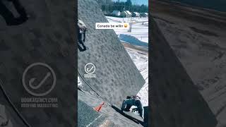 What they climbin with? #roofing #shingles #steeproof