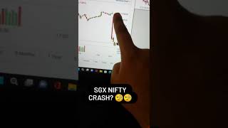 NIFTY CRASH | SGX Nifty tomorrow | heavy gapdown indication | Crash coming ? | #nifty #shorts