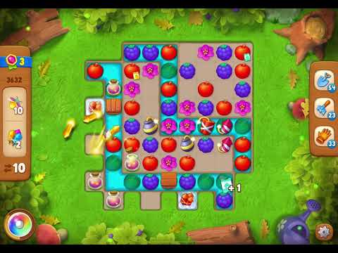 GardenScapes Level 3632 no boosters (23 moves)