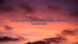 La Prosperidad. Pequeños Pensamientos pero Grandes Verdades.