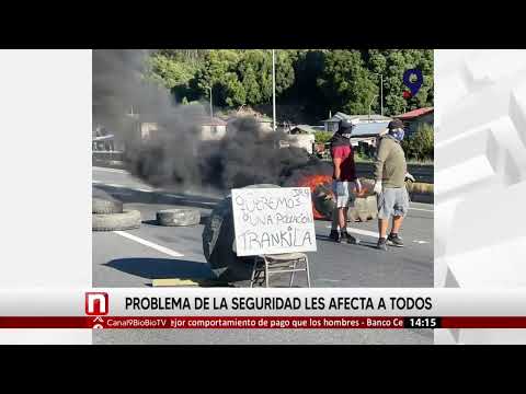Vecinos de sector Juan Riquelme cortaron ruta a Cabrero: exigen seguridad tras homicidio