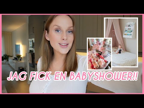 Gravid vecka 32 | Gör om Melissas rum, ny medicin, in till förlossningen & min babyshower 💗