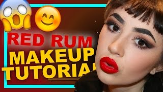 "RED RUM"LIPSTICK TUTORIAL | JEFFREE STAR | CAITO POTATOE
