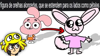 tentando desenhar e adivinhar os personagens só com a descrição deles