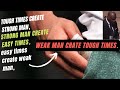 Tough Times Create STRONG Man Easy Times Create WEAK Man