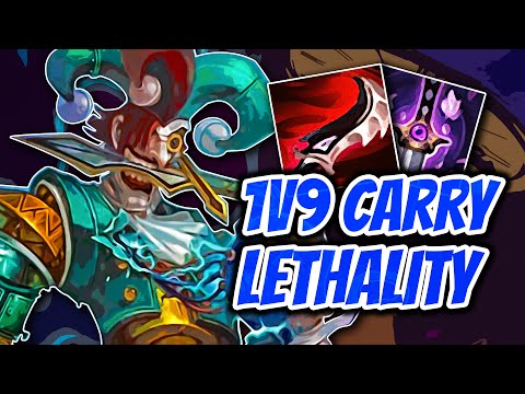 Lethality Shaco Is Back! 1v9 Carry With Duskblade - Season 12 - The Clone