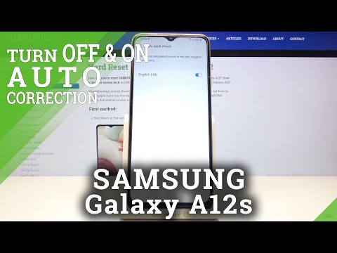 How to Activate Auto Spell Check on SAMSUNG Galaxy A12s– Find All Text Correction Options