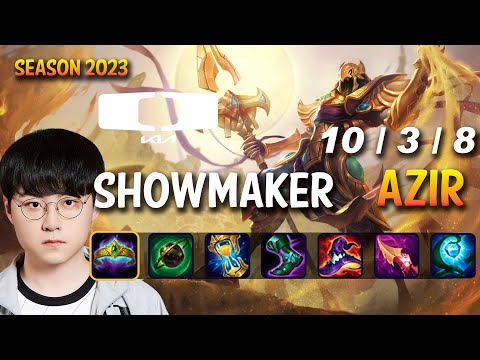 DK Showmaker AZIR vs LEBLANC Mid - Patch 13.16 KR Ranked